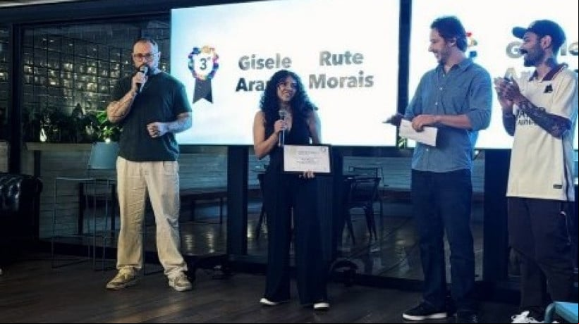 Rute Moraes durante premiação do Perifa Lions em São Paulo