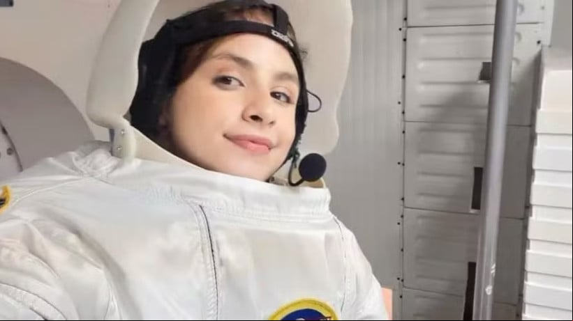 Laysa Peixoto disse que iria ao espaÃ§o pelo projeto Titans Space, com a Nasa negando vÃ­nculo 